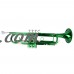 Ktaxon New Bb Beginner School Band Trumpet with Mouthpiece Case Blue Green Purple   